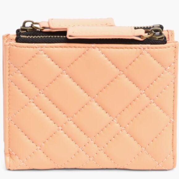 Kurt Geiger London Mini Quilted Wallet- Peach - Picture 2 of 8